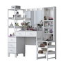 Hanah Home Mesa de Maquillaje BJ154 - 3861 Blanca con 10 Focos
